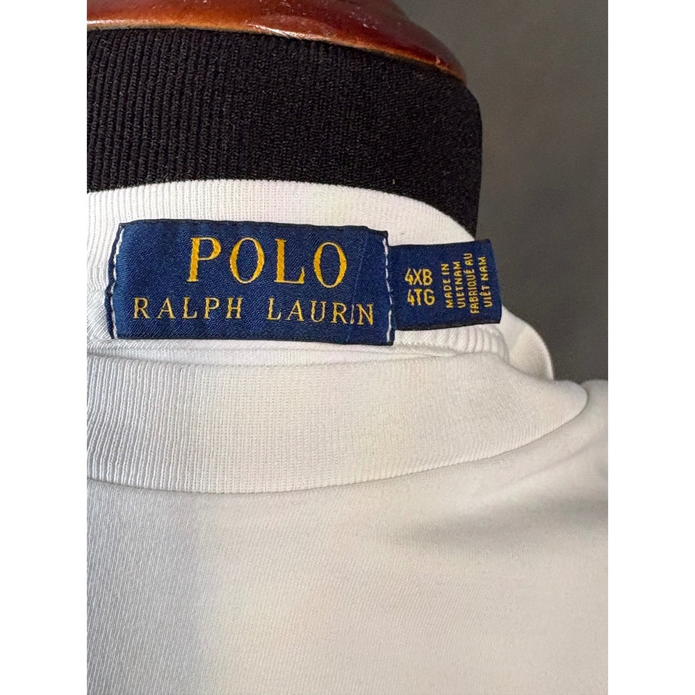 Polo Ralph Lauren Mens White Cotton Short Sleeve Pony Logo T-Shirt Size 4XB - Picture 3 of 4